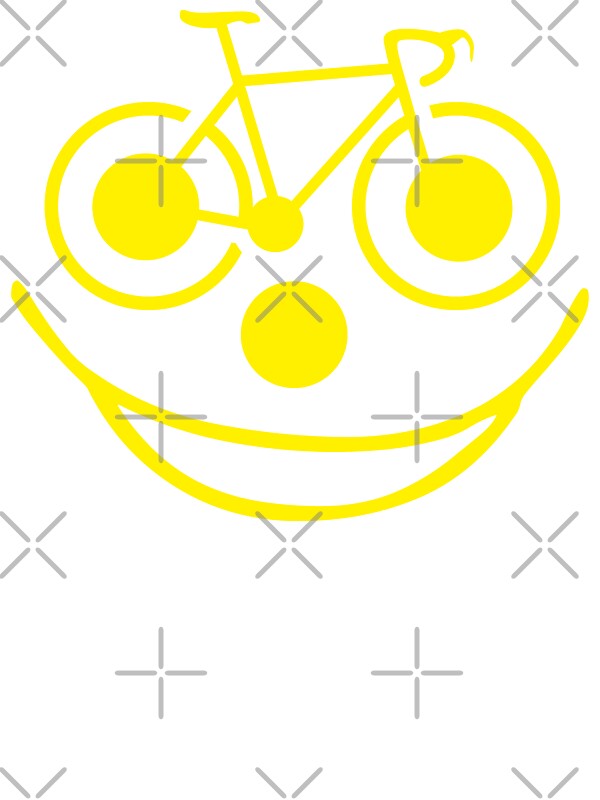 "Funny Bike Cycling Smiley Face" Stickers by SportsTShirts Redbubble