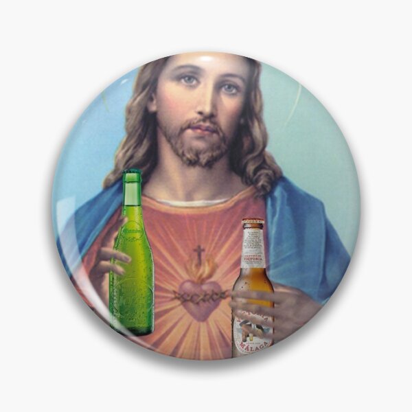 Item preview, Jesus with beers - Victoria & Alhambra 1925 designed and sold by ohrealitysucks.