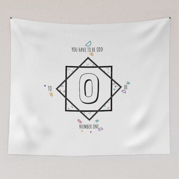 Item preview, Monogrammed Initial Letter O with Inspirational Quote "You have to be Odd to be Number One". Choose your Favorite. designed and sold by 爱芳 Ai Fang.