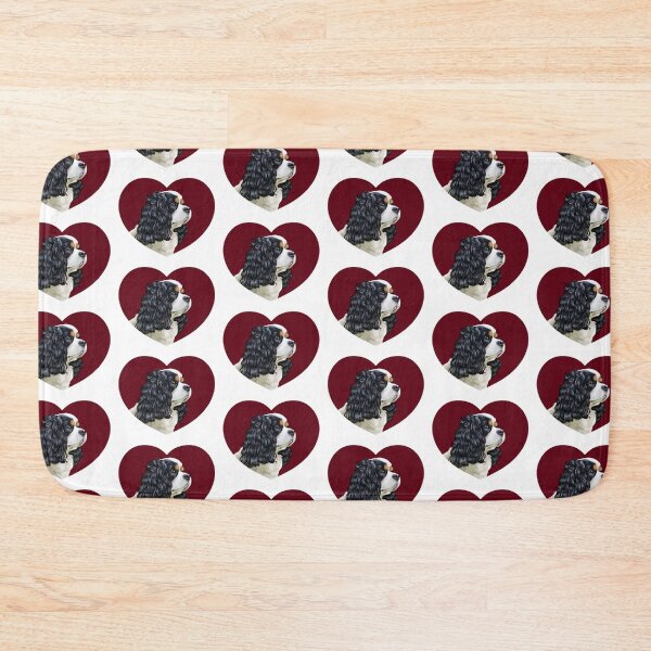 Item preview, Cavalier King Charles Spaniel - Tri in a Heart designed and sold by jollyinu.