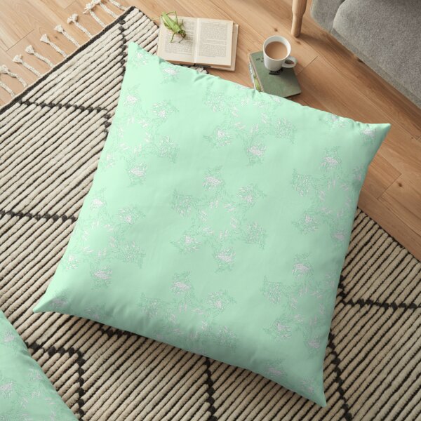 Pistachio Leafy Sea Dragon Floor Pillow