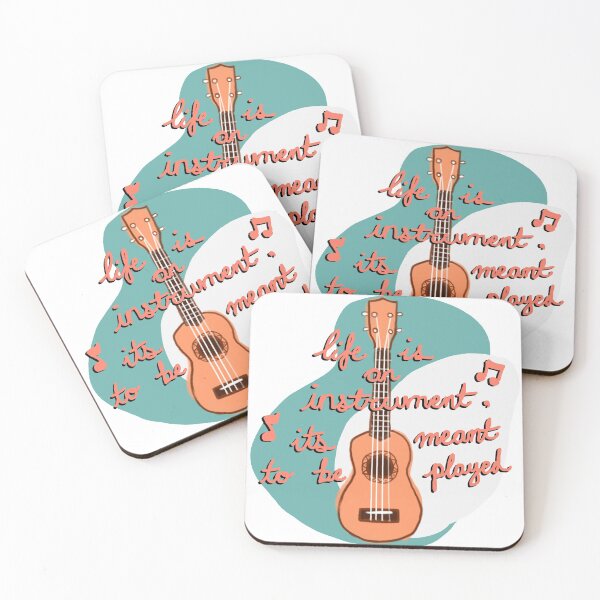 Item preview, ukulele(green / orange) - Life is an instrument, it's meant to be played! designed and sold by citrusapple.