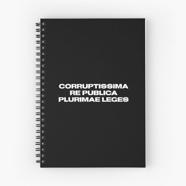 Item preview, Corruptissima re publica plurimae leges ~ Tacitus designed and sold by NoveltyMerch.