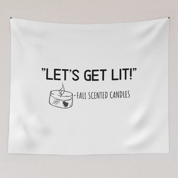 Item preview, Womens Funny Let's Get Lit fall scented candles designed and sold by Turnershophot.