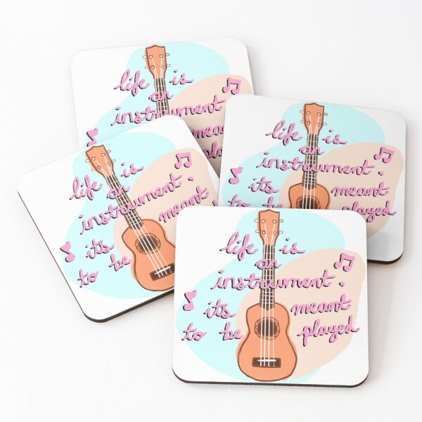 Item preview, Ukulele (baby blue / cotton candy pink) - Life is an instrument, it's meant to be played! designed and sold by citrusapple.