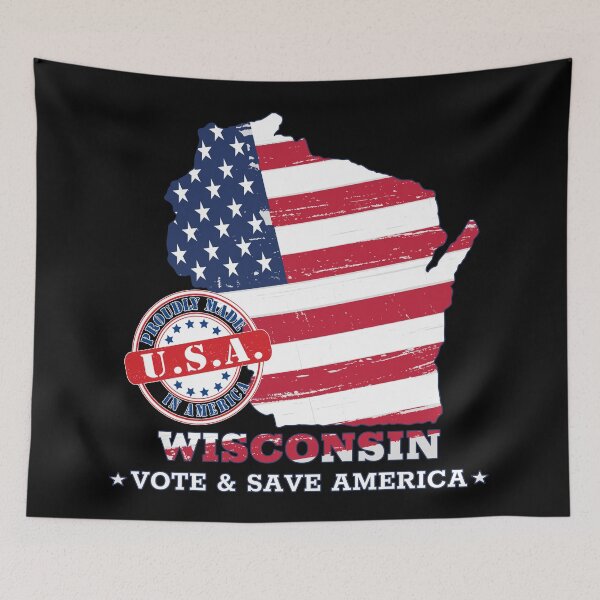 Item preview, Be A Voter Save America - Wisconsin designed and sold by Coder-T.