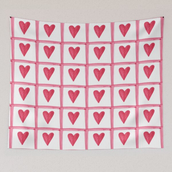 Item preview, Handdrawn red heart check boxes designed and sold by Emma  Amies.