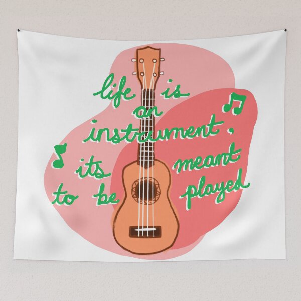 Item preview, Ukulele(magenta / pink / lime green) - Life is an instrument, it's meant to be played! designed and sold by citrusapple.