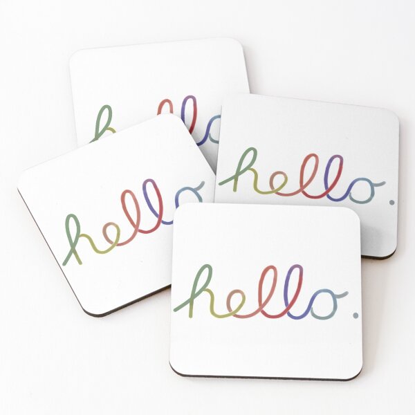 Item preview, Rainbow Hello Handwritten  designed and sold by Puffoo.