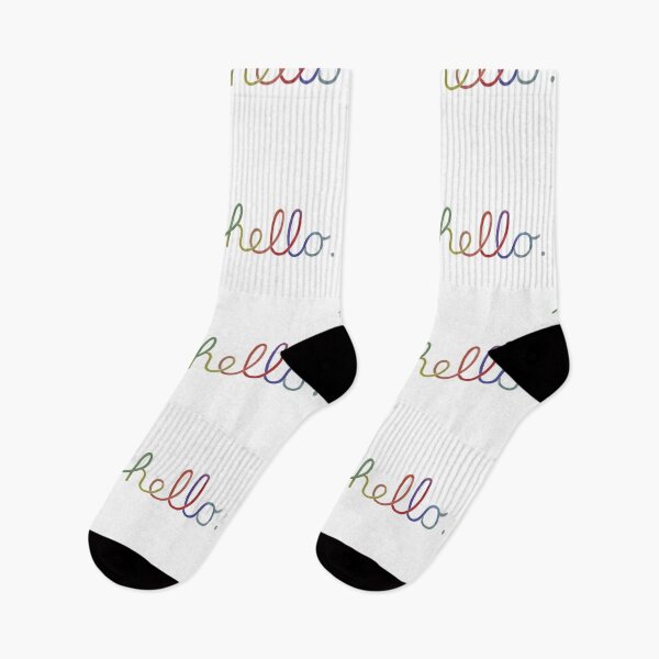 Item preview, Rainbow Hello Handwritten  designed and sold by Puffoo.