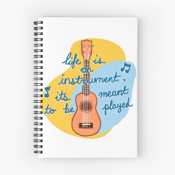 Item preview, Ukulele (Yellow / light blue) - Life is an instrument, it's meant to be played! designed and sold by citrusapple.