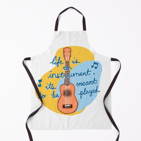 Item preview, Ukulele (Yellow / light blue) - Life is an instrument, it's meant to be played! designed and sold by citrusapple.