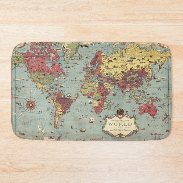 Item preview, 1931 Vintage Map of the World designed and sold by Gin  Neko.