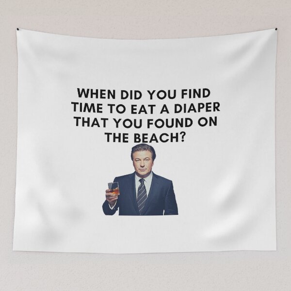 Item preview, 30 Rock - Jack Donaghy - When did you find time to eat a diaper that you found on the beach? designed and sold by LeoSpaceman.