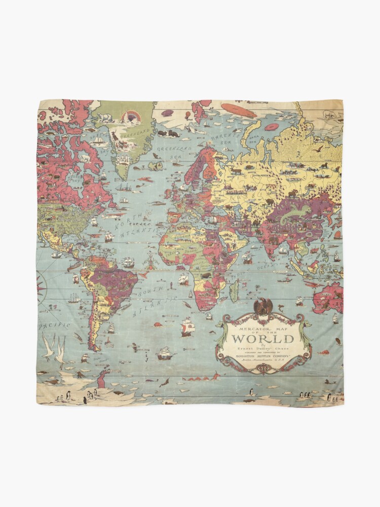 world map Scarf for Sale by BekimART