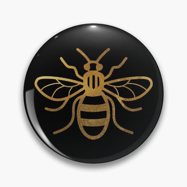 Item preview, Gold Manchester Bee designed and sold by enriquepma.