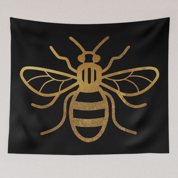 Item preview, Gold Manchester Bee designed and sold by enriquepma.