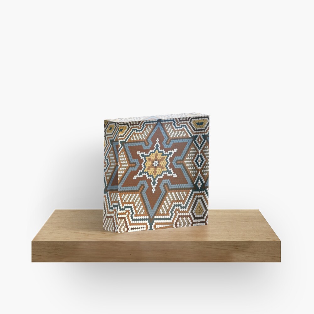 French Lick Resort-floor tile-mosaic tiles Acrylic Block
