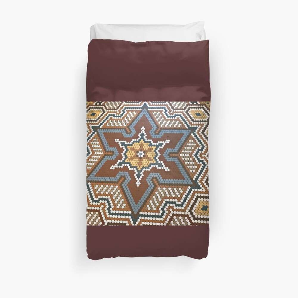 French Lick Resort-floor tile-mosaic tiles Duvet Cover