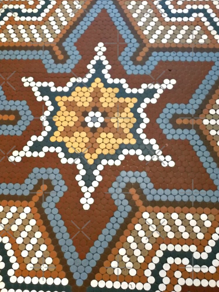 French Lick Resort-floor tile-mosaic tiles by Matlgirl