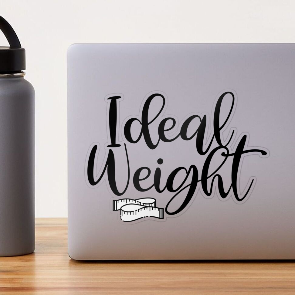 Vision Board Sticker - Ideal Weight Sticker for Sale by LoA-Lady