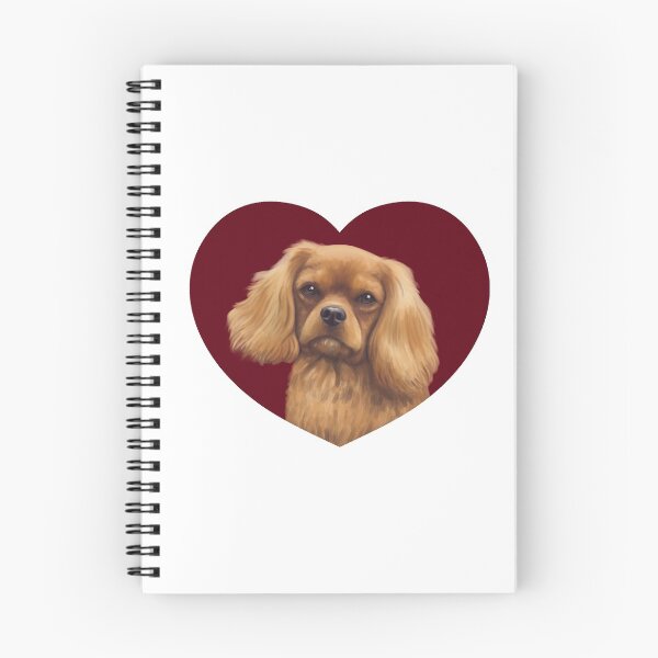 Item preview, Cavalier King Charles Spaniel - Ruby in a Heart designed and sold by jollyinu.
