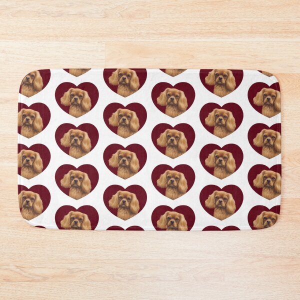 Item preview, Cavalier King Charles Spaniel - Ruby in a Heart designed and sold by jollyinu.