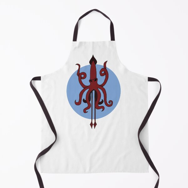 Item preview, Red Squid with Blue Circle designed and sold by SydlinDoodles.