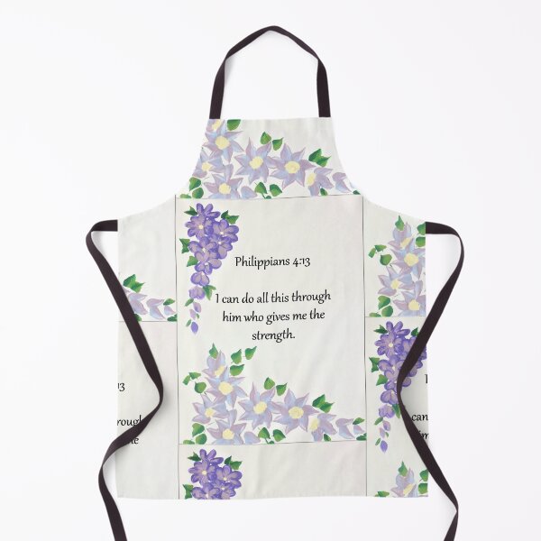 Item preview, Philippians 4 13 on Lilac Flowers designed and sold by Vallee Rose.