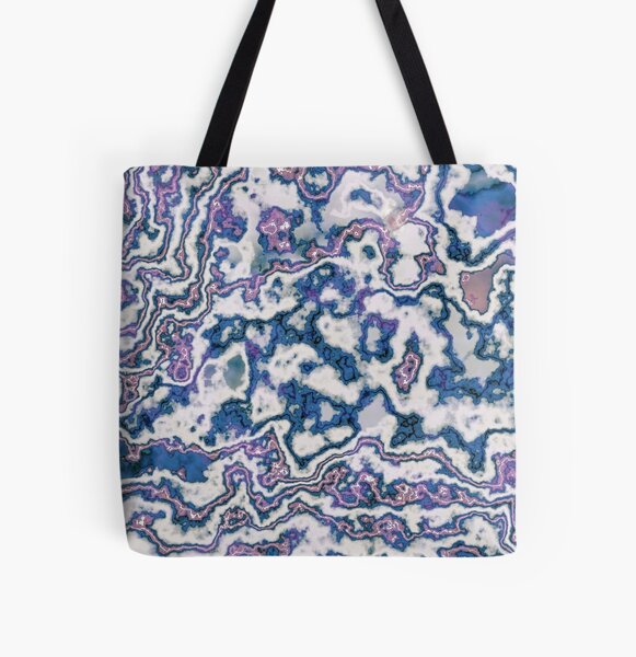 Marbled Again All Over Print Tote Bag