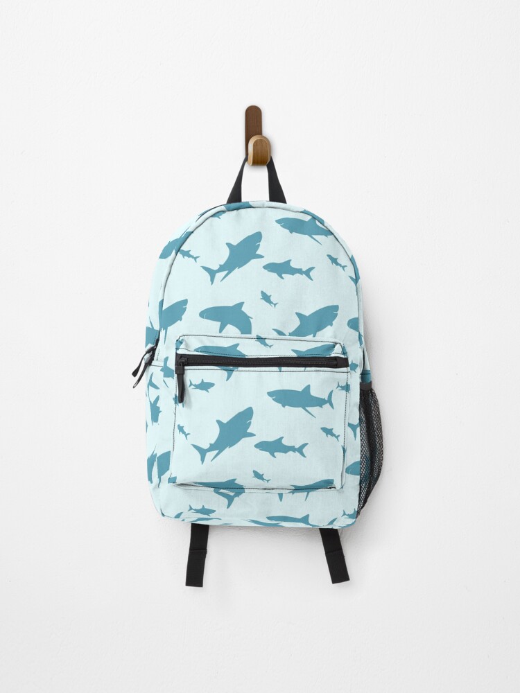 Thumbnail 1 of 3, Backpack, Shark Infested designed and sold by Teesbelize.