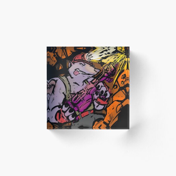 Diggin' it like a Dirtbag Acrylic Block