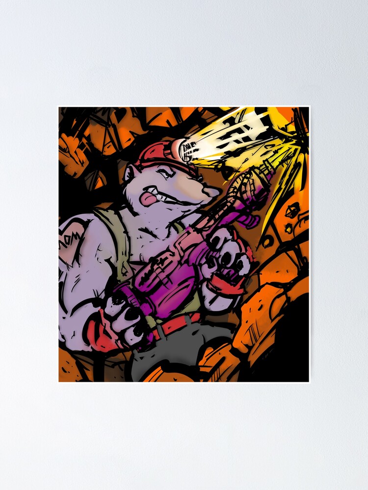Alternate view of Diggin' it like a Dirtbag Poster