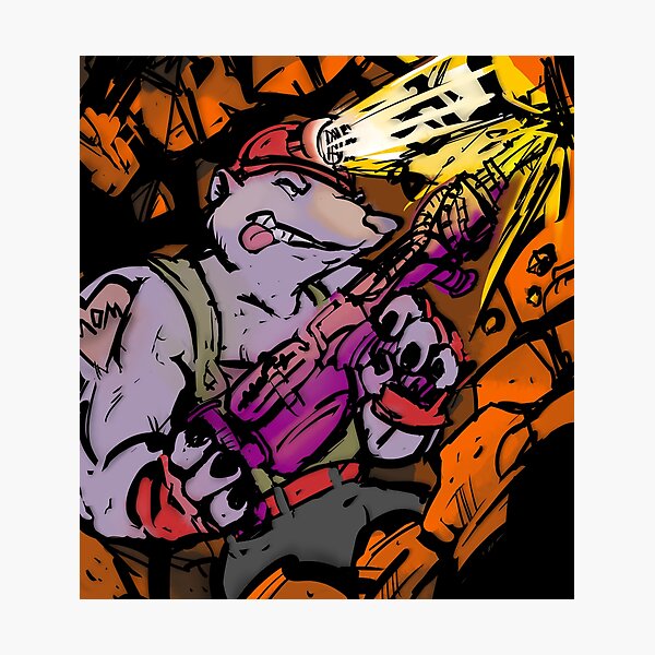 Diggin' it like a Dirtbag Photographic Print