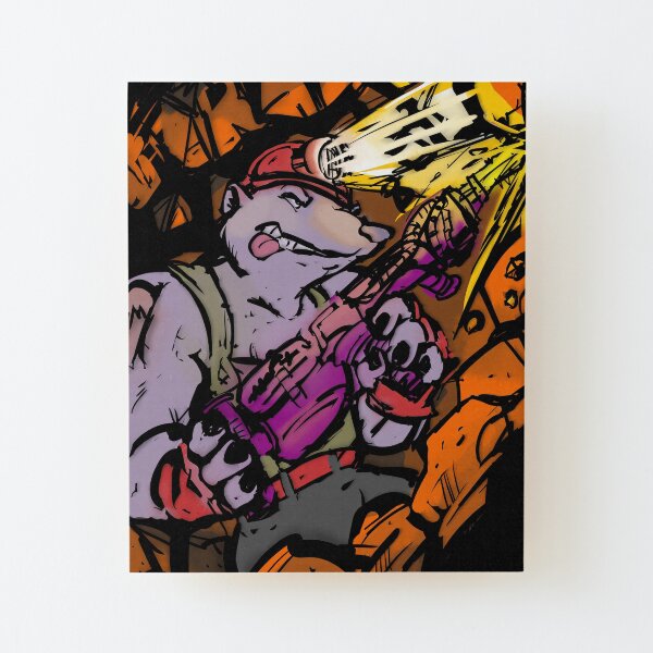 Diggin' it like a Dirtbag Wood Mounted Print