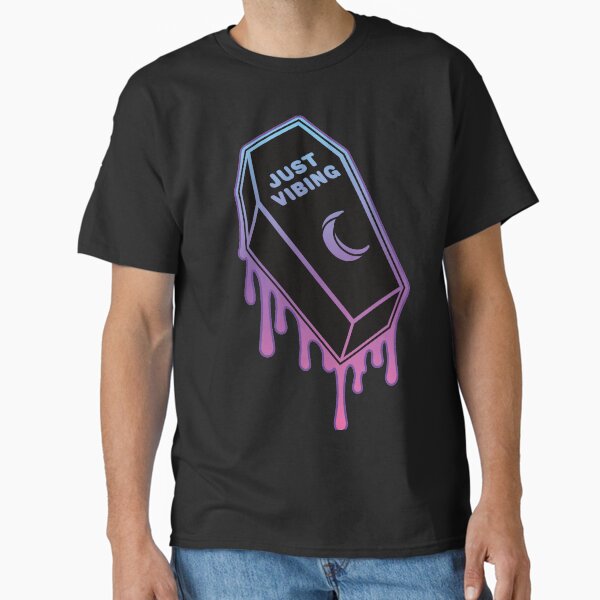 Item preview, Just Vibing Pastel Drip Melting Coffin designed and sold by ctkrstudio.