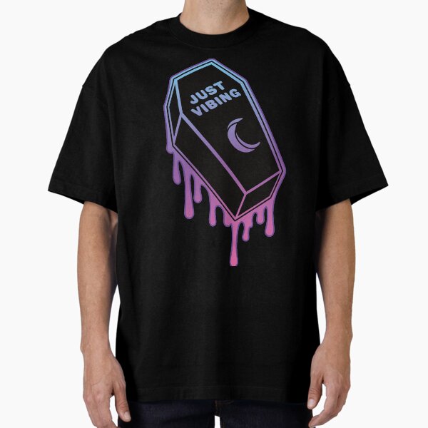 Item preview, Just Vibing Pastel Drip Melting Coffin designed and sold by ctkrstudio.