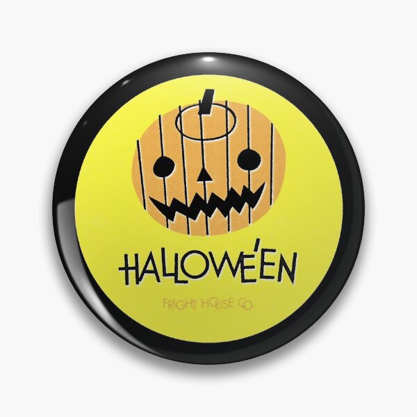 Item preview, Halloween Jack-O-Lantern – Yellow Circle designed and sold by frighthouseco.