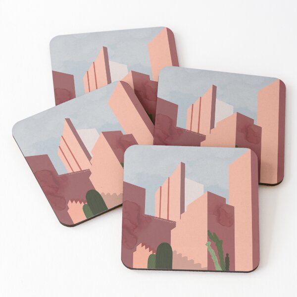 Item preview, La Muralla Roja Architecture pink designed and sold by thedeepsight.
