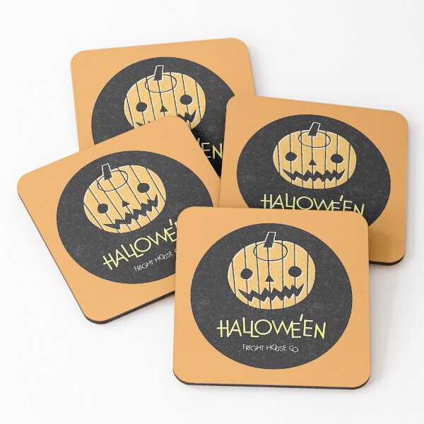 Item preview, Halloween Jack-O-Lantern – Black Circle designed and sold by frighthouseco.