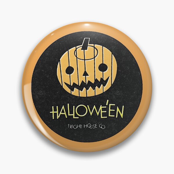 Item preview, Halloween Jack-O-Lantern – Black Circle designed and sold by frighthouseco.