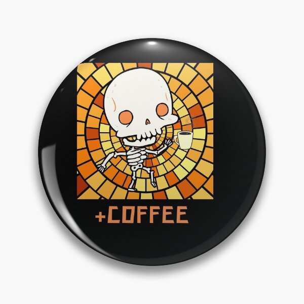 Item preview, Skeleton drinking coffee designed and sold by Mya4You.