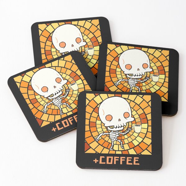 Item preview, Skeleton drinking coffee designed and sold by Mya4You.