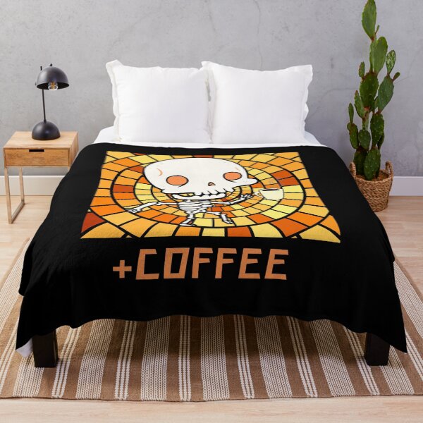 Item preview, Skeleton drinking coffee designed and sold by Mya4You.