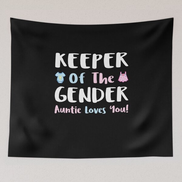 Artikelvorschau, Keeper Of The Gender Tante Tee, Gender Reveal Party-Idee entworfen und verkauft von PrintOfi.