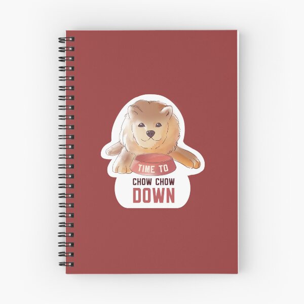 Item preview, Time to Chow Chow Down Dog Cute Pun  designed and sold by yellowpomelo.