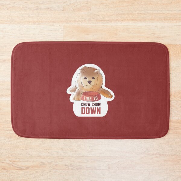 Item preview, Time to Chow Chow Down Dog Cute Pun  designed and sold by yellowpomelo.