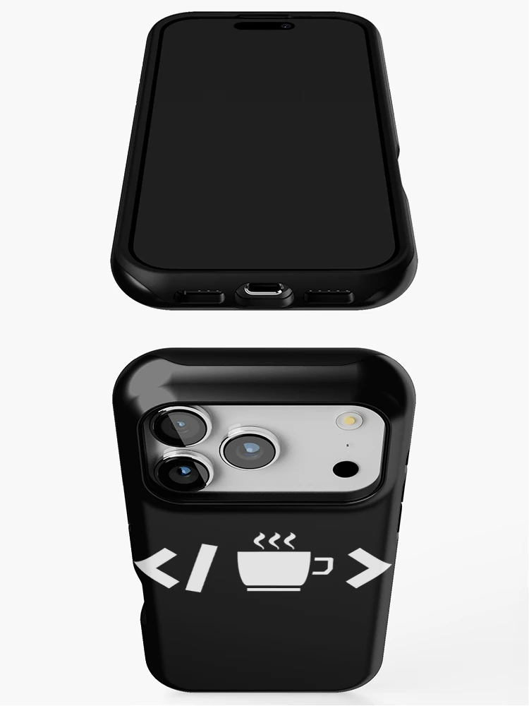 Thumbnail 3 of 4, iPhone Case, Coffee Code Web Developer Programmer Coder designed and sold by KhanWill.