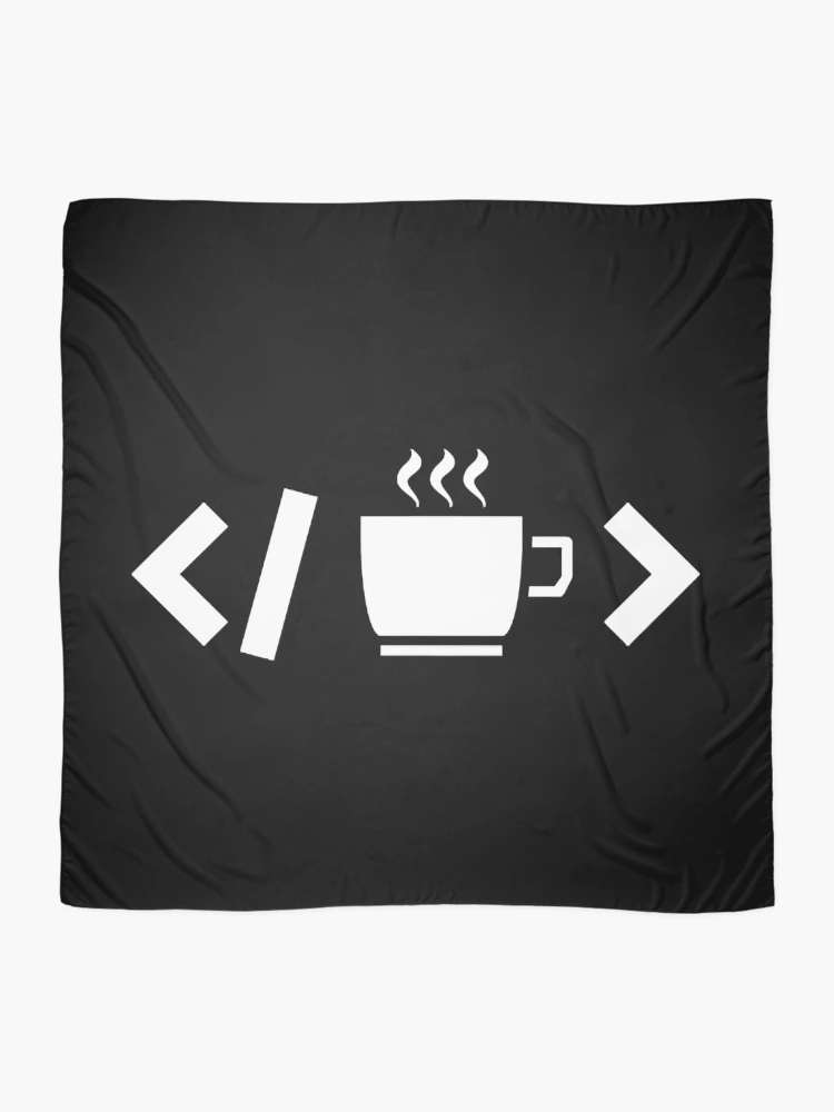 Thumbnail 2 of 3, Scarf, Coffee Code Web Developer Programmer Coder designed and sold by KhanWill.
