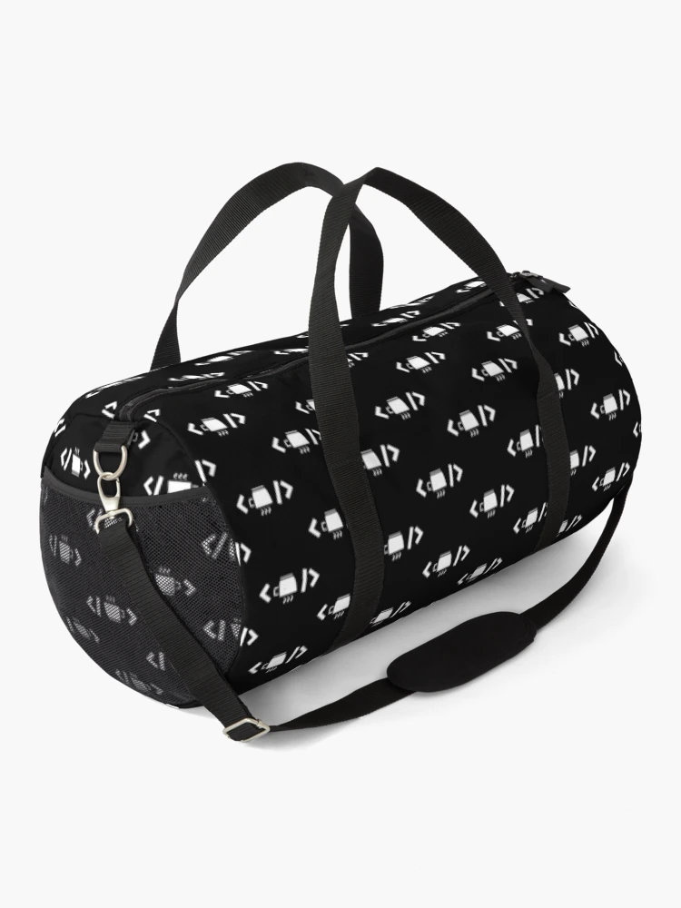 Thumbnail 2 of 3, Duffle Bag, Coffee Code Web Developer Programmer Coder designed and sold by KhanWill.